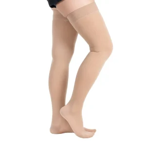 Bas antiglisse de compression médicale pieds fermés (Beige) C3
